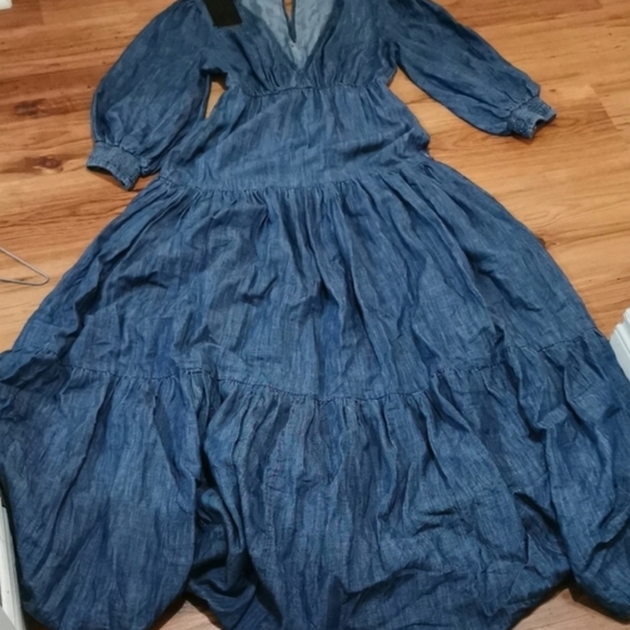 claudia rabelo Dresses & Skirts - Claudia Rebelo Chic Long Sleeve Denim Dress